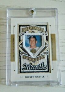 2003 UPPER DECK #137 MICKEY MANTLE HALL OF FAME PATCH MINT PACK TO HARD CASE HTF