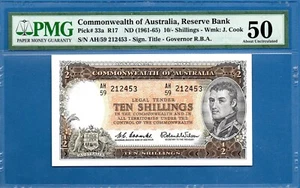 Australien, 10 Schilling, 1961-65, AUNC-PMG50, P33a - Bild 1 von 2