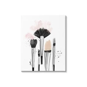 Stupell Industries Makeup Brushes Glam Tools Canvas Wall Art, Design by Aliso... - Picture 1 of 7
