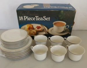 Johann Seltmann Vohenstrauss Bavaria 18pc Tea Set Cups Saucers & Plates UNUSED✅ - Picture 1 of 13