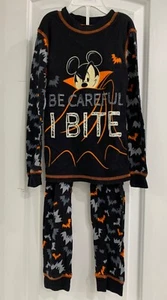 Disney Store Mickey Mouse Halloween Costume Pajamas PJ Pals Glow in Dark Size 7 - Picture 1 of 6