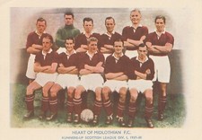 Shermans Pools Searchlight on Famous Teams Trade Card Hearts 1937/38