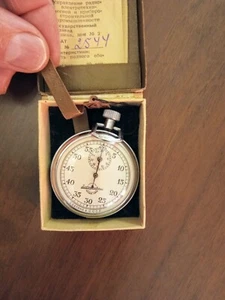 Orologio Vintage Anni 1960 Solo Cronografo Russo CAENAHO B CCCP da Tasca Nuovo - Foto 1 di 19