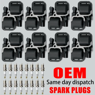 8X Ignition Coil & 16X Dual Spark Plug for Mercedes-Benz C CL CLK ML Class UF359 - Image 1 of 4