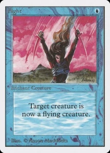 MTG Flight NM Unlimited 2ED English Magic Gathering card old school - Picture 1 of 3