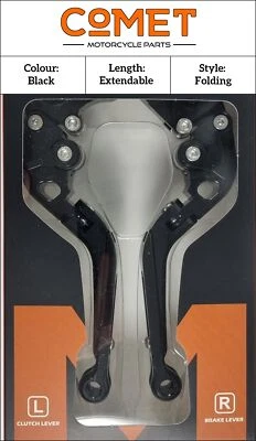 Suzuki SV 650 S 1999-2009 [Comet Adjustable Levers] [Folding Extendable Black] - Image 1 of 4