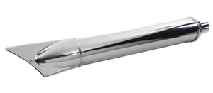 CHROME "Rocket" MUFFLER with Seam for 1941 - 1949 Harley Knucklehead UL Panhead - Bild 1 von 6