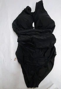 You Di An - Damen kleiner Einteiler Badeanzug schwarz Bademode - Neu - Bild 1 von 3