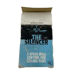 Ceiling Fan 3 Speed Wall Control Dial Lepco The Silencer Open Box - Picture 1 of 8