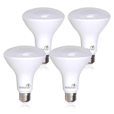 4 Pack Bioluz LED BR30 LED Flood Light Bulbs - Image 1 of 4