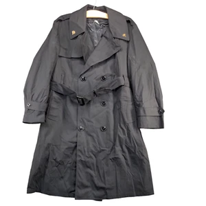 DSCP Garrison Collection Men's All Weather Trench Coat Black 42XS Belted - Picture 1 of 15