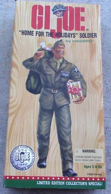 GI Joe 12" Home for the Holidays Soldier  Black Action Figure NEW - Image 1 of 2