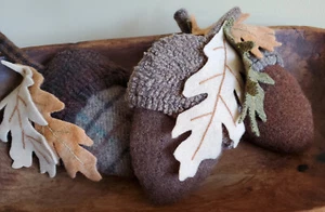 Acorn 3-D Rug Hooking Paper Pattern - Prairie Road Designs - Picture 1 of 3
