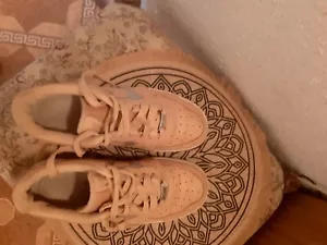NIKE AIR FORCE 1 AF1 Leder Sneaker Gr. 39 Beige - Bild 1 von 7