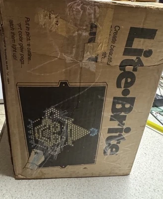 Milton Bradley Lite-Brite de colección 1977-1986 hecho en EE. UU., caja muestra desgaste, Foto 1 de 4