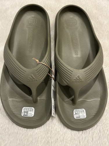 Adidas Adicane Infradito Uomo 10 Donna 11 Unisex Verde Oliva Sandali Slip On