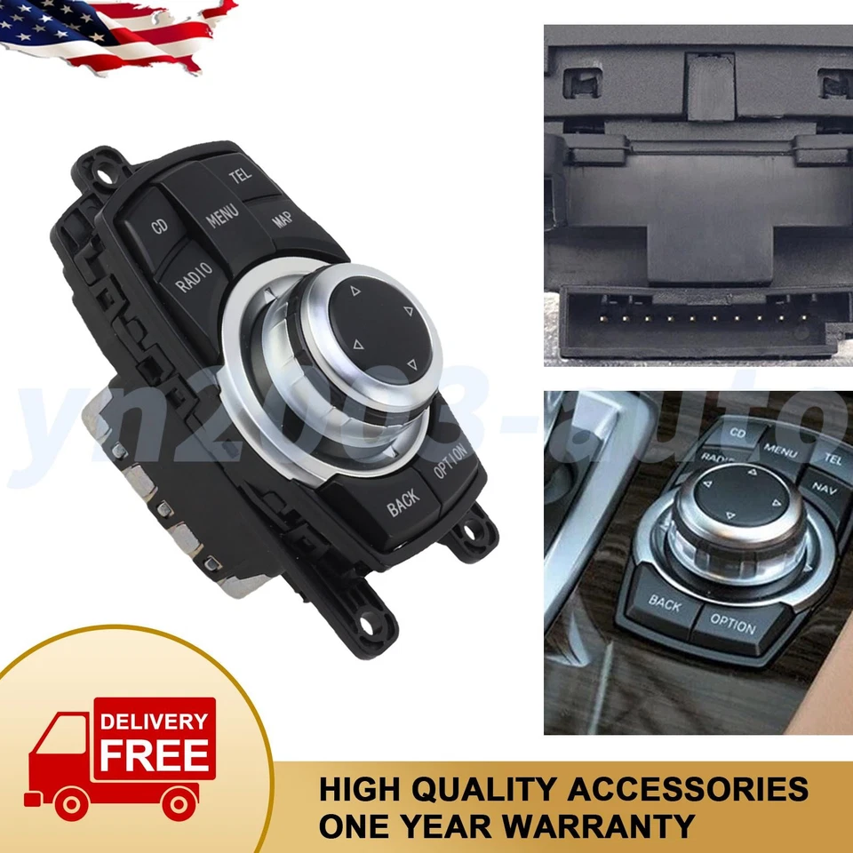 Media Switch Controller Joystick 65829267956 (10pin) For BMW M135i 328i 535i X3 Foto 1 de 4