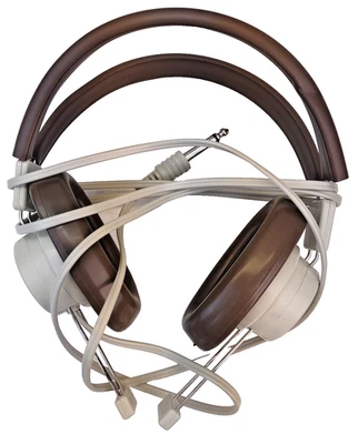 Auriculares de clase escolar vintage Telex 610 - marrón Foto 1 de 4