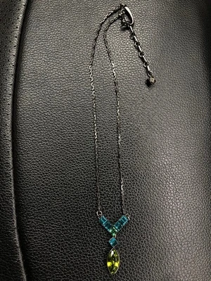 Givenchy Color Stone Necklace Vintage Bijou Pendant 42cm Used - Image 1 of 4