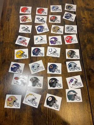 NOS LOT OF NFL Helmet Vending Machine Stickers 2013 2015 - Image 1 of 4