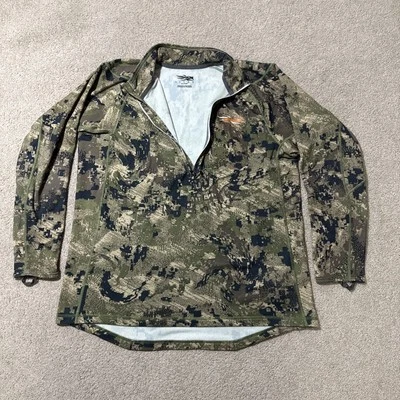 Sitka Ground Forest Core Midweight Zip-T Base Top 2XL - Image 1 of 4
