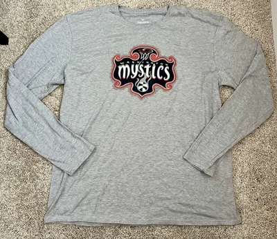 Camisa de manga larga Fanatics Washington Mystics XL gris logotipo del equipo de baloncesto de la WNBA Foto 1 de 4