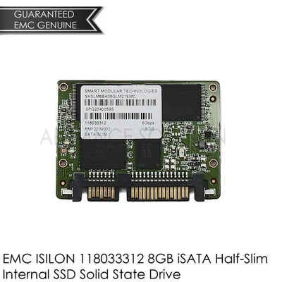 New Smart Modular 118033312 8GB 6Gbps Sata Slim Boot Drive SHSLM6BA08GLM21 EMC - Image 1 of 2