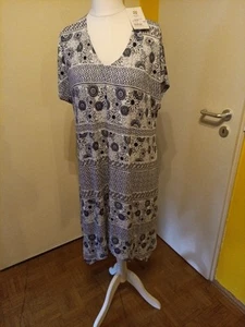 Tunika Kleid 44/46 Neu Gina Benotti Blau Mit Muster. - Bild 1 von 4