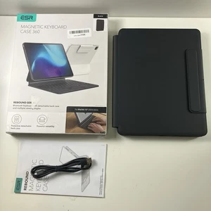 ESR iPad Air 13 Inch Case w Keyboard (M2, 2024) Rebound 360 Series Black - Picture 1 of 11