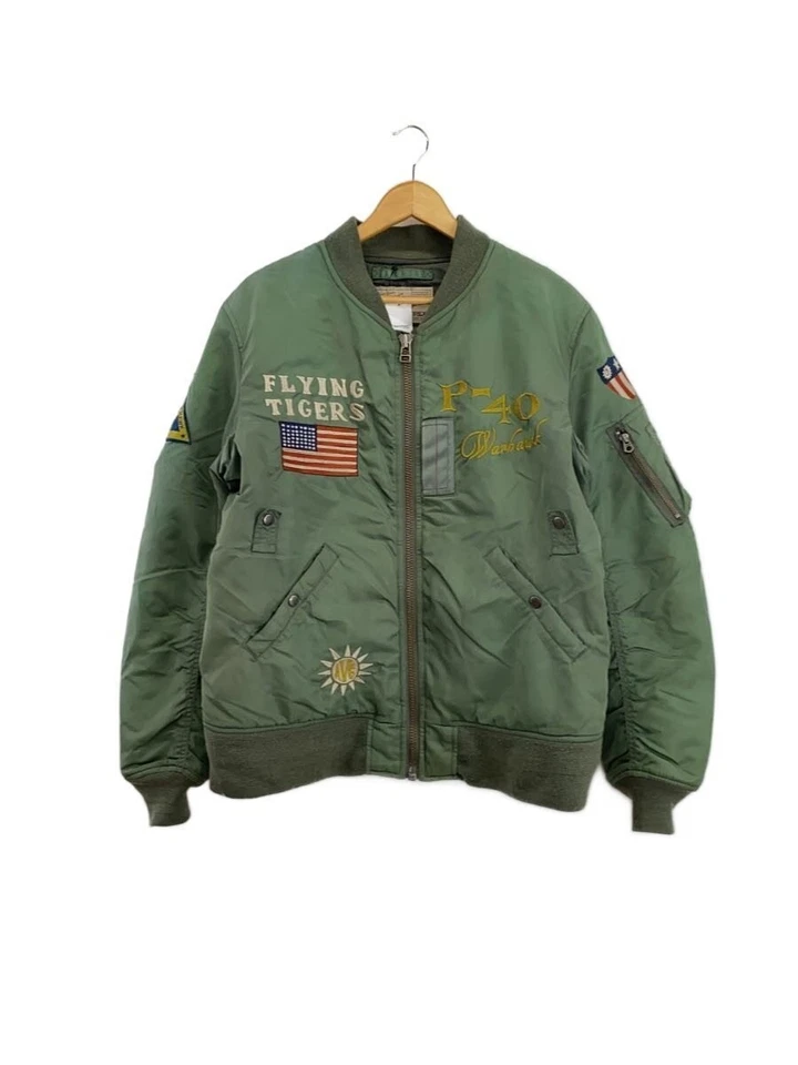 AVIREX Flight Jacket XL Nylon Khaki - Image 1 of 4