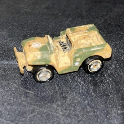 🏁 MICRO MÁQUINAS GALOOB VINTAGE Camuflagem Combate Jeep Militar 4x4 🏁 - Imagem 1 de 4
