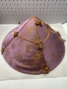 Vintage Asian Silk Hat 16 In - Picture 1 of 6