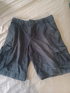 Pantalones Cortos Carga Auténticos Aeropostale Para Hombres Talla 32 Azul Marino Y2K - Imagen 1 de 5