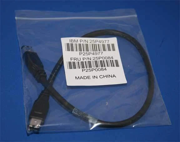 IBM Firewire Cable 1.5Ft Black 6PIN 6PIN 25P4977 400MB - Image 1 of 1