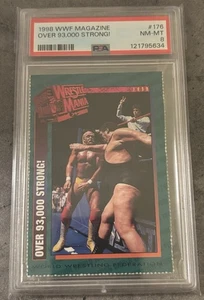 1998 WWF Magazine Hulk Hogan vs Andre The Giant #176 PSA 8 Pop 1 None Higher - Bild 1 von 2