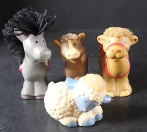 Fisher Price Little People Krippe Kuh Schaf Kamel Esel? Tiere - Bild 1 von 5
