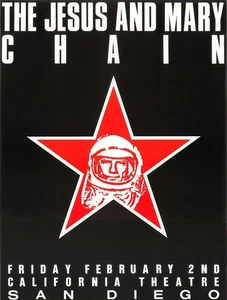 1990 THE JESUS AND MARY CHAIN KONZERT POSTER WANDKUNSTDRUCK GRÖSSE 11 X 17 ZOLL - Bild 1 von 1