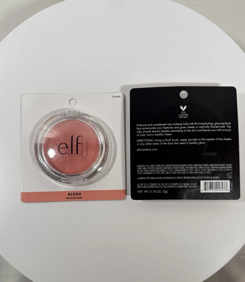 E.L.F. Blush  Bright Pink VIF 0.18oz / 5 g New Full Size 2 Pack - Image 1 of 1
