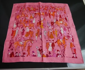 Authentic HERMES Paddock CLERC Scarf CARRE45 Silk #4525 - Picture 1 of 10