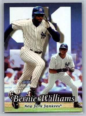 1999 Flair Showcase #57 Bernie Williams Flair Showcase Row 2 (Passion) - Image 1 of 2
