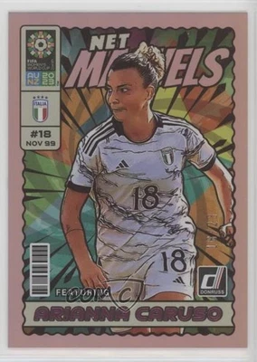 2023 Panini Donruss FIFA Women's World Cup Net Marvels Pink /23 Arianna Caruso - Image 1 of 2