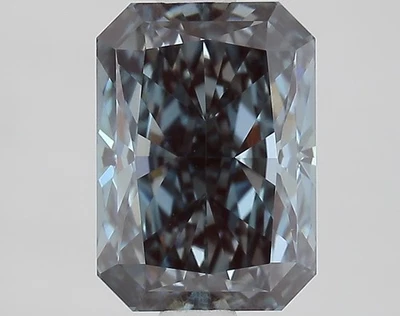 Radiant Cut 2.00 Ct Fancy Deep Blue VS1 IGI Certified Lab Grown CVD Diamond - Image 1 of 4