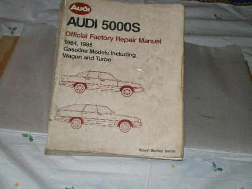 Audi, Manual de reparación oficial de fábrica, 5000S, 84-85 Foto 1 de 1