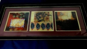 VALERIE WILSON UNERWARTETE BRISE 3ER SET GOBELIN DRUCKE GERAHMT 18" X 40" - Bild 1 von 4