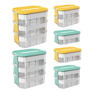 Toy Storage Box Storage For Toys With A Building Lid Lineup Classification Tote - Picture 1 of 18