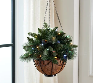 Bethlehem Lights 16" Overlit Hanging Basket w/ Color Flip and Remote - Picture 1 of 3