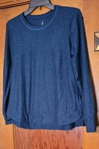 Skechers Size Small Long Sleeve Pullover Top Athleisure Blue - Picture 1 of 8