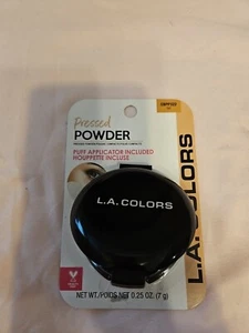LA Colors Pressed Powder Tan CBPP322 Compact and Puff Applicator Included - Picture 1 of 2