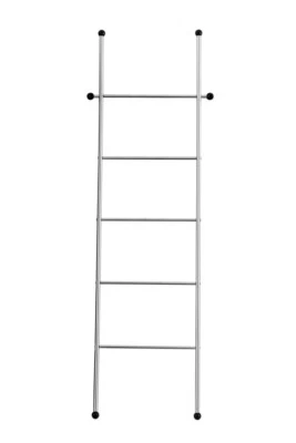 WENKO Handtuch Halter VITA Leiter Deko Ständer Kleider 5 Stangen 2 Haken Wand - Bild 1 von 4