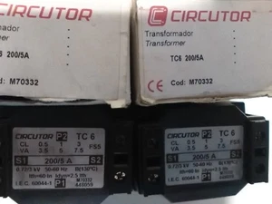 2 x TRANSFORMADOR CIRCUTOR COD. M70332 TC6 200/5A - Imagen 1 de 3